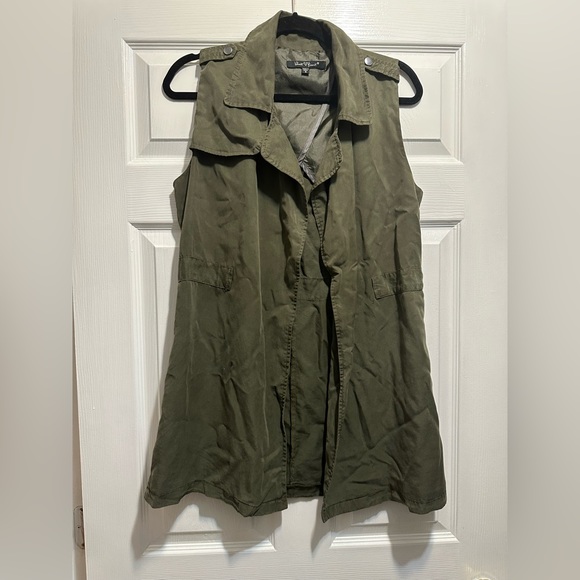 Velvet Heart Olive Green Vest - Picture 3 of 5